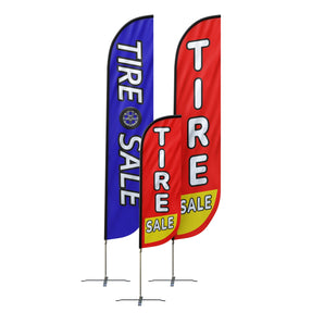 Tire Sale Feather Flag